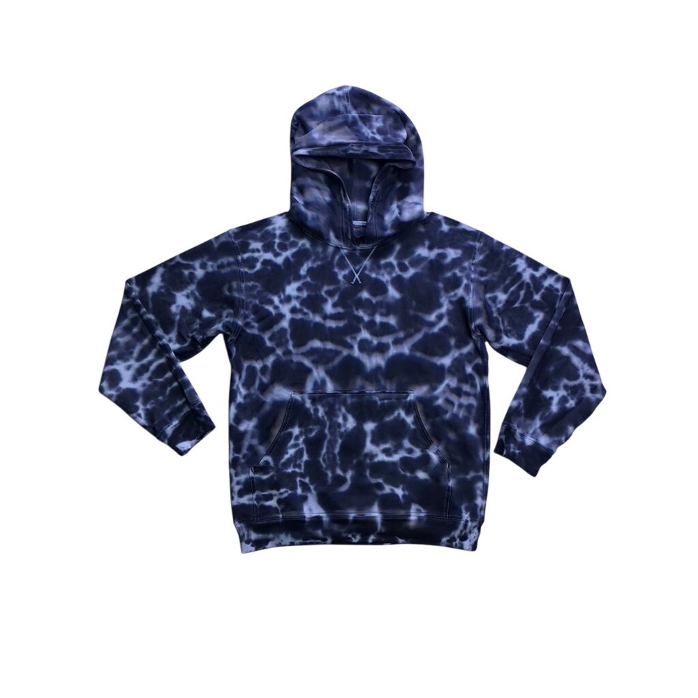 Lululemon All Yours Hoodie Marmoleado Tie Dye Mens Medium Black French Terry